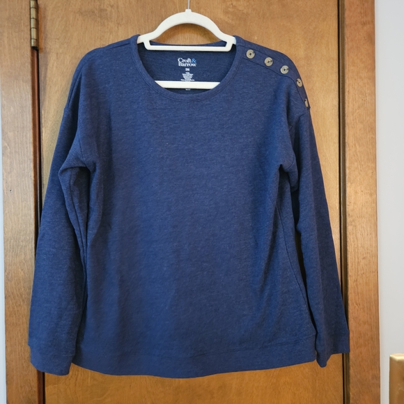 croft & barrow Tops - Coft & Barrow Petite Blue Sweatshirt
